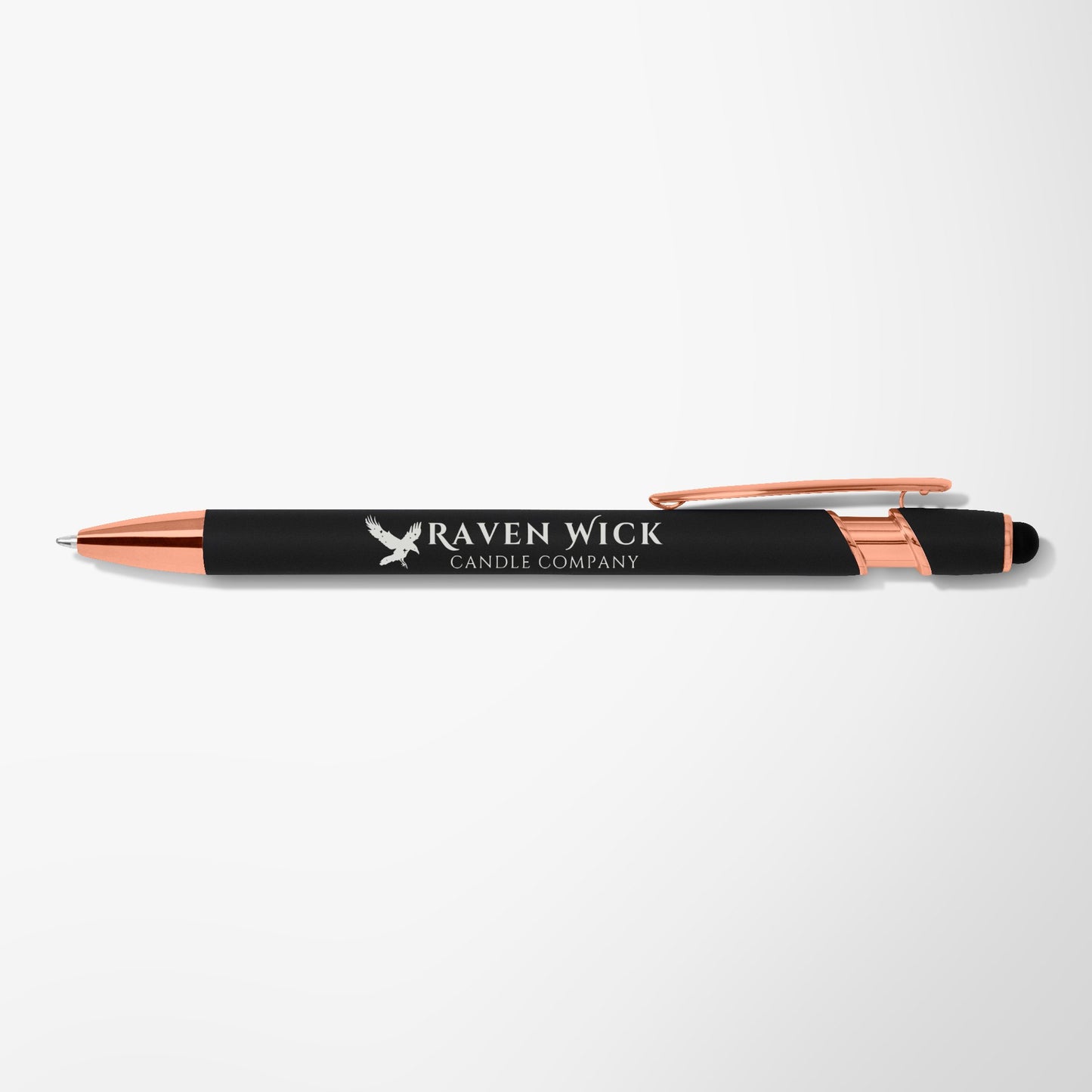 Raven Wick Stylus Pen - Black & Rose Gold