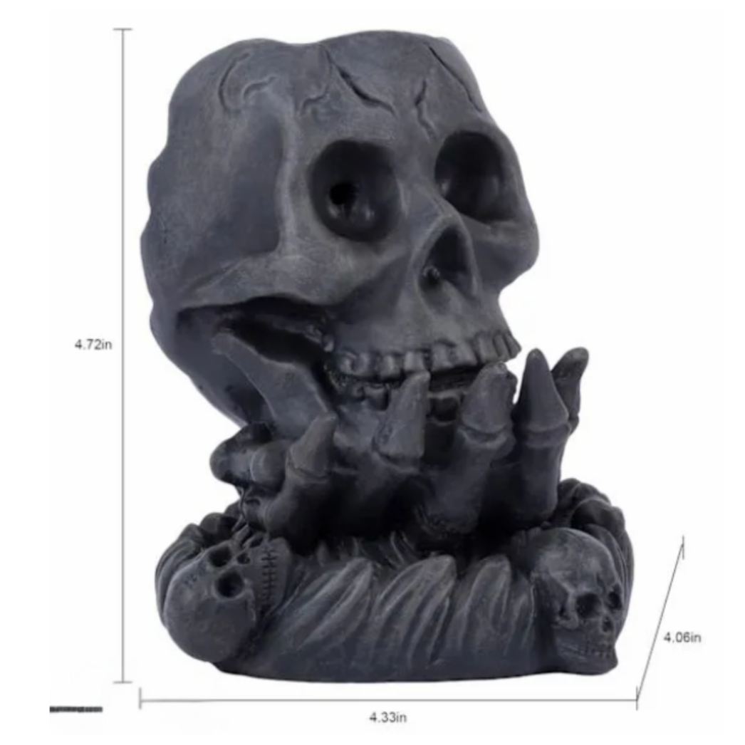 Skull Incense Burner Set