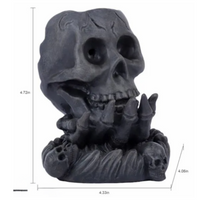 Skull Incense Burner Set