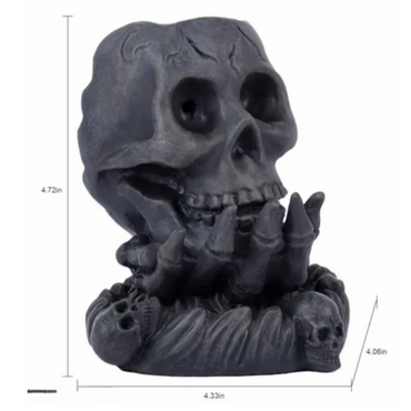 Skull Incense Burner Set
