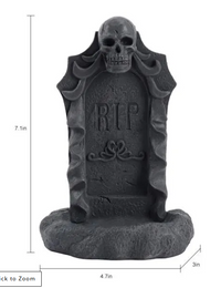 Haunted Tombstone Incense Burner Set